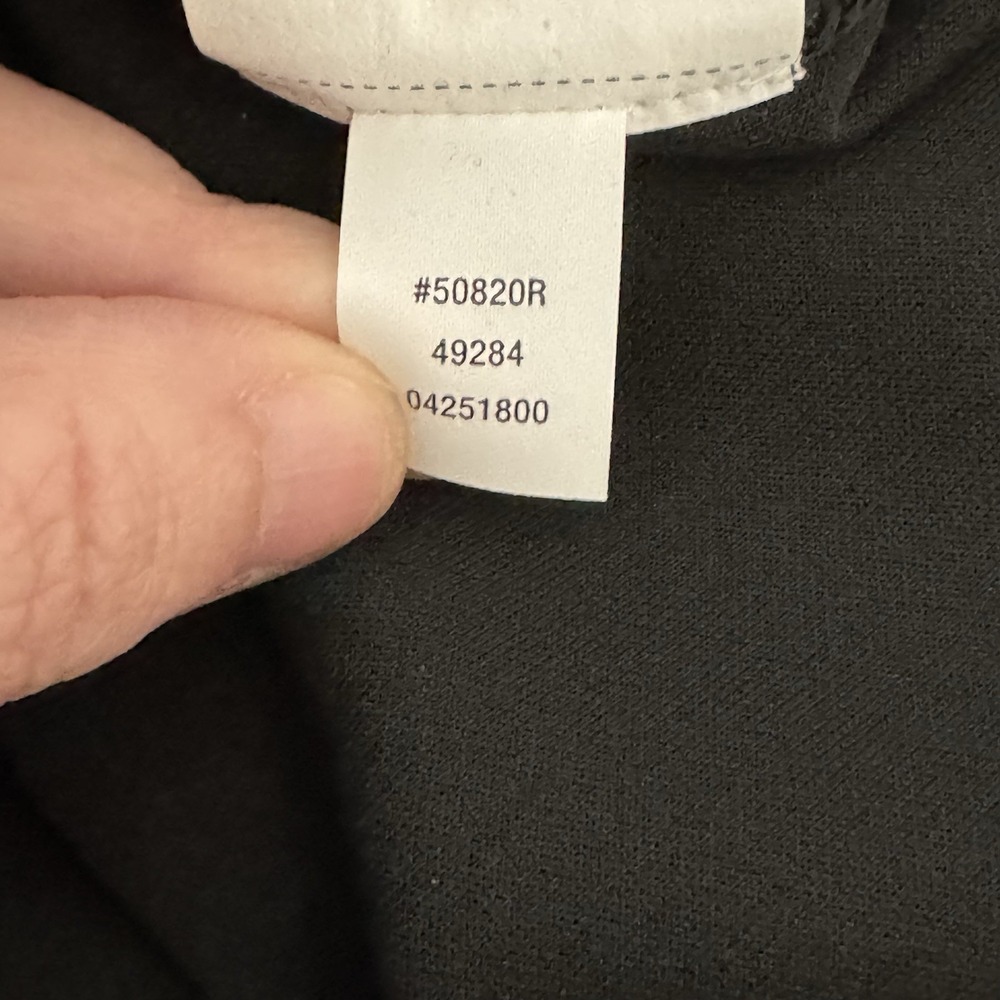Spanx Air Essentials Half Zip Shine Sweatshirt Black Gold Women's XS 1/2 Zip - Picture 3 of 5